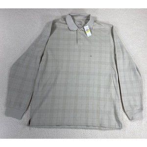 NWT VanHeusen Men's Size Large Tan Soft Long Sleeve Shirt‎